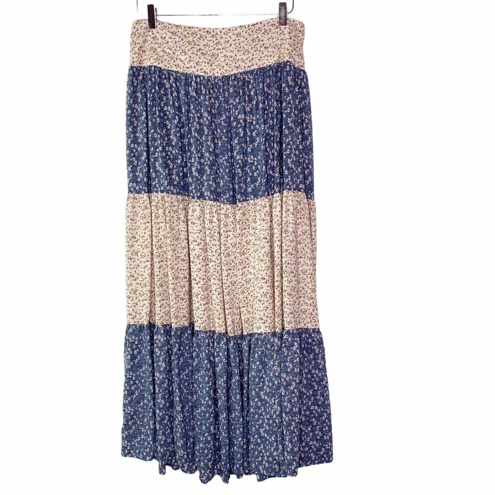 Natural Life Floral Maxi Skirt Sz Xl Cottage Core